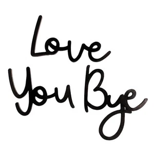Love You Bye Wooden Sign Durable Wooden Home Decor Entryway Wall Decoration US - Picture 1 of 13