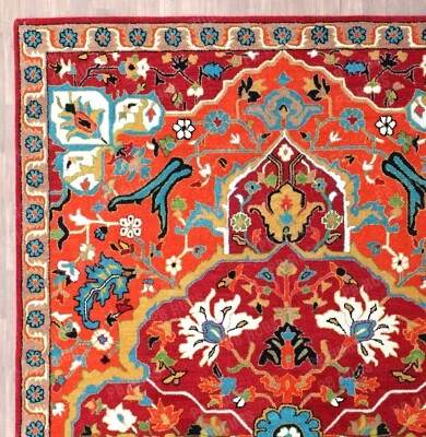 Sultanabad Heriz Red Handmade Traditional Oriental Style 100% Wool - Image 1 of 4