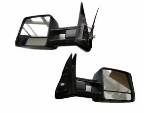 For 07-19 Toyota Tundra Tow Mirror Power Heated Smoked Lens LED Signal Auxiliary