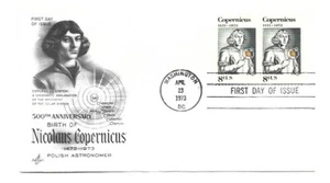 1488 Nicolaus Copernicus, ArtCraft, pair, FDC - Picture 1 of 1