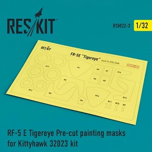 ResKit RSM32-0003 1:32 RF-5E Tigereye Pre-cut painting masks for KittyHawk 32023 - Picture 1 of 12
