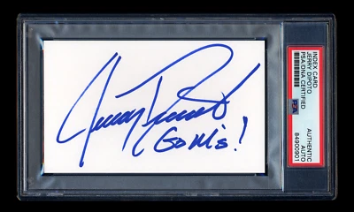 JERRY DiPOTO SIGNED MINT INDEX CARD PSA/DNA SEATTLE MARINERS GENERAL MANAGER - Image 1 of 2