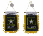 U.S. Army Star Double Sided Mini Flag 4"x6" Window Banner w/ suction cup