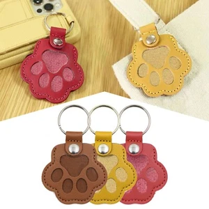 Llavero conmemorativo de mascotas recuerdo hecho a mano de cuero soporte para pelo de mascotas para decoración - Imagen 1 de 21