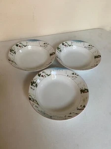 3 Sakura Christmas Valley Suppe/Schalen David Carter Brown Holiday Vintage 2002 - Bild 1 von 5
