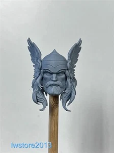 1:12 Beard Thor heroes Head Sculpt Carved For 6" Male Action Figure Body Toys - Picture 1 of 6