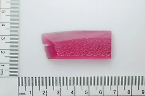 Zafiro Padparaja rosa 72ct (hidrotermal) cultivado en laboratorio facetado áspero - Imagen 1 de 4