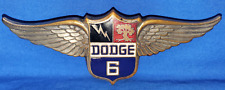Vintage 1928 1929 Dodge Brothers Victory Six Radiator Emblem Wings Badge