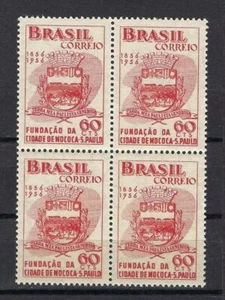 Brazil 1956 Sc# 833 Arms of Mococa Sao Paulo block 4 MNH - Picture 1 of 1