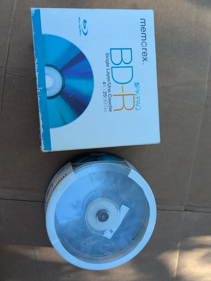 15pk 25GB Writeable Bluray Disks Single Layer 4X Sealed 6x Lot 30 - Image 1 of 2