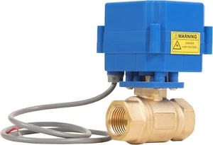 HFS(R) Brass Miniature Ball Valve Normally Closed - 1” NPT 20mm Standard Port - Picture 1 of 9