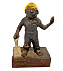 Vintage Antique Cast Iron Doorstop Statue Figure  “Sandy” Midwest Foundry