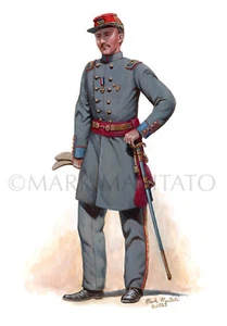 Mark Maritato Original Painting Civil War Zouave Colonel Elmer Ellsworth - Picture 1 of 2