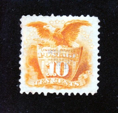 US 116 10c Eagle & Shield Mint VF Dist. OG SCV $1,850 - Image 1 of 2