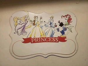 Walt Disney Metal Wall Hanging Princess 16" X 10" - Picture 1 of 7