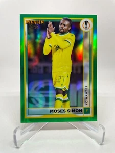 2022-23 Merlin Chrome UEFA #112 Moses Simon Green Refractor /99 - FC Nantes - Picture 1 of 2