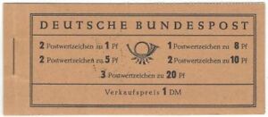 Bund Markenheftchen 1958/60 ** postfrisch MiNr. 4y II Heuss und Ziffer