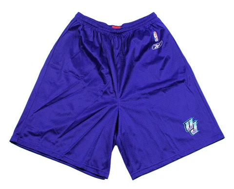 Reebok NBA Basketball Men's Utah Jazz Lightweight Mesh Basketball Shorts, Purple Cover