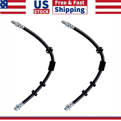 2x Front Brake Hose Brake Line For 2007 2008 2009 2010 2011 2012-2015 Volvo S80 - Image 1 of 4