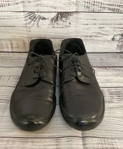 Prada Sport Leather Lace Up Derby Shoes Black 8 - Picture 1 of 9