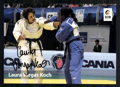 Laura Vargas Koch  Autogrammkarte  Original Signiert Judo + G 46200 - Bild 1 von 2