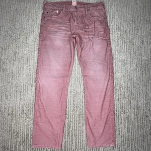 Pantalones True Religion para hombre talla 34 pana informales tiro medio t rojo - Imagen 1 de 14