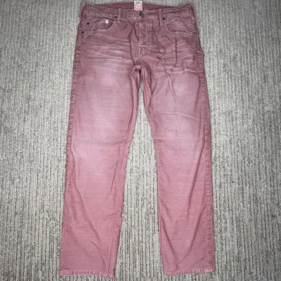 True Religion Size 34 Mens Pants Corduroy Casual Mid Rise Bobby Red - Image 1 of 4