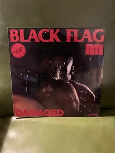 Black Flag - Damaged LP Vinyl Roadrunner Records 1982 Pressing RR 9956 VG+ Rare! - Picture 1 of 3