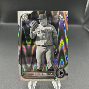 2022 Bowman Draft Parker Messick BDC-71 Chrome Black & White RayWave Refractor - Picture 1 of 4
