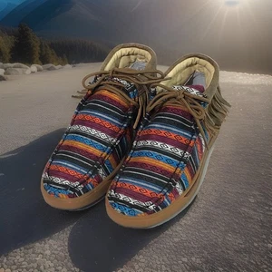 Twisted X Boots Serape Fransen Mokassins Southwest Design WDM0064 Damen 7M - Bild 1 von 8