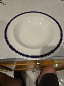 Juego de 6 cuencos de sopa Ralph Lauren Wedgwood Café a rayas 9 pulgadas - Imagen 1 de 5