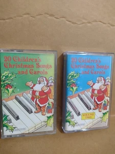 20 CHRISTMAS SONGS AND CAROLS VOLUME 1 & VOLUME  2 (CASSETTES) - Picture 1 of 3