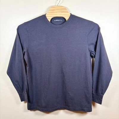 American Giant Men's Vintage Crew L/S Tee Large Washed Metropolitan Grey NWOT - Image 1 of 4
