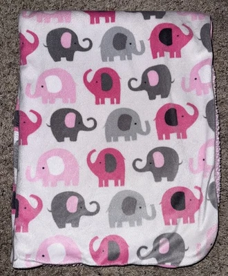 Маленькое постельное белье от NOJO «Время слона» розовое детское одеяло шерпа розовое серое белое - Изображение 1 из 4