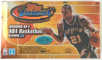 2000-01 Topps Finest NBA Basketball Hobby Box 24 Pack Factory Sealed - Image 1 of 4