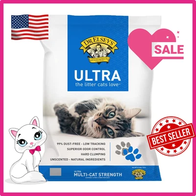 Dr. Elsey's Ultra Unscented Clumping Clay Cat Litter 18 lb Bag - Image 1 of 4