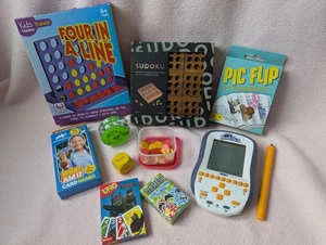 Holiday Travel Game Bundle - Sudoku, UNO, Connect 4, card games, some new! - Picture 1 of 18