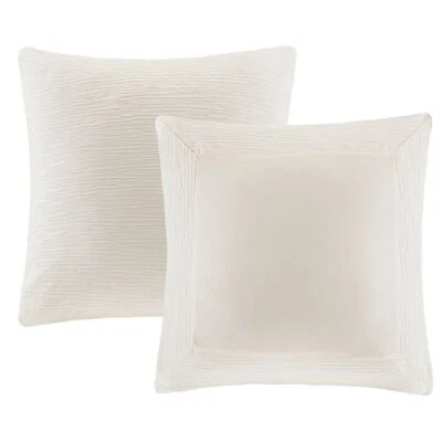 N Natori Hanae Mezcla de Algodón Hilo Teñido Euro Sham Foto 1 de 2