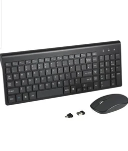Wireless Keyboard and Mouse Combo with USB C & USB A Receiver-Full size Keyboard - Picture 1 of 9