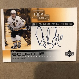 Ray Bourque Boston Bruins 2001-02 Upper Deck Top Shelf Signatures Auto HOF