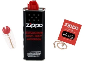 Zippo Benzin 1x 125ml mit 1x Docht + 1x Flint Feuerzeugbenzin Feuerzeuge - Bild 1 von 1
