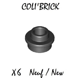 Lego 85861 - 6x Platte / Plate, Round 1x1 Open Stud - Black Black - 28626 NEU - Bild 1 von 1