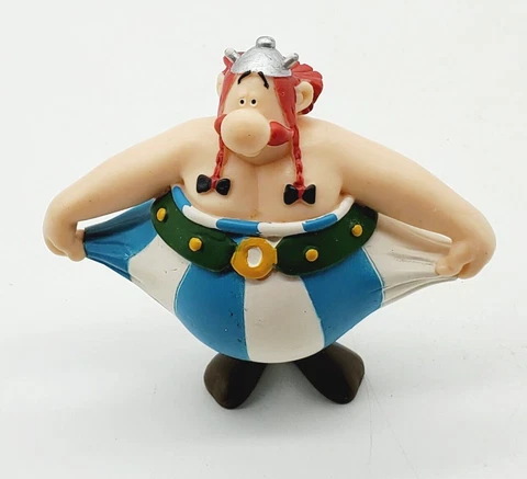 Obelix PVC Plastic Action Figure Plastoy Asterix 3" 2007 EUC Cake Topper Cover