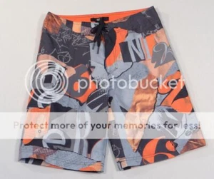 Nike 6.0 Orange Blaze Board Shorts Youth Boys 12 Waist 26 NWT - Picture 1 of 1