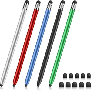 High Quality 2 in 1 Touch Screen Pen Mobile Phone Tablet Metal Capacitive Pen - Photo 1 sur 16