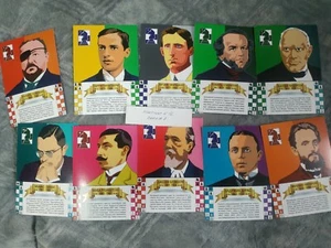 Collectible cards Chess - World Champions, 10 pcs. 12/1 - Picture 1 of 24