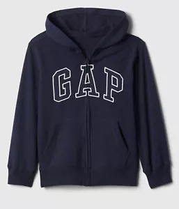 Gap Jungen Kinder blau Hoodie Jacke Sweatshirt Fleece gefüttert Full Zip Logo XL 12 - Bild 1 von 3