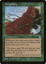 MTG 1x BURGEONING Stronghold NM/MT Shipped with Tracking