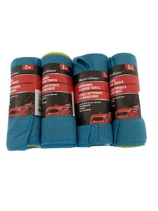 Pack Of 4 Driver’s Choice Microfiber Towels 8 Towel Total Auto Detailing 14x16 - Picture 1 of 3
