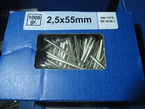 1 Paket Nägel Drahtstifte 2,5x55mm DIN1151B / Art. 6179032 / Aktion PAL 3... - Bild 1 von 2